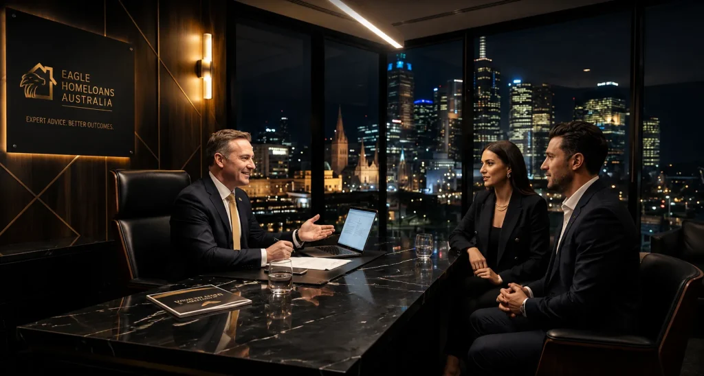 Eagle Homeloans Melbourne office helping buyers through property buying process