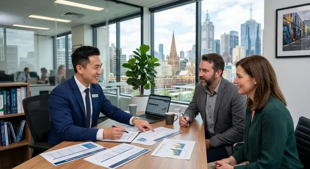 financial advisor explaining SMSF home loan Melbourne to property investors