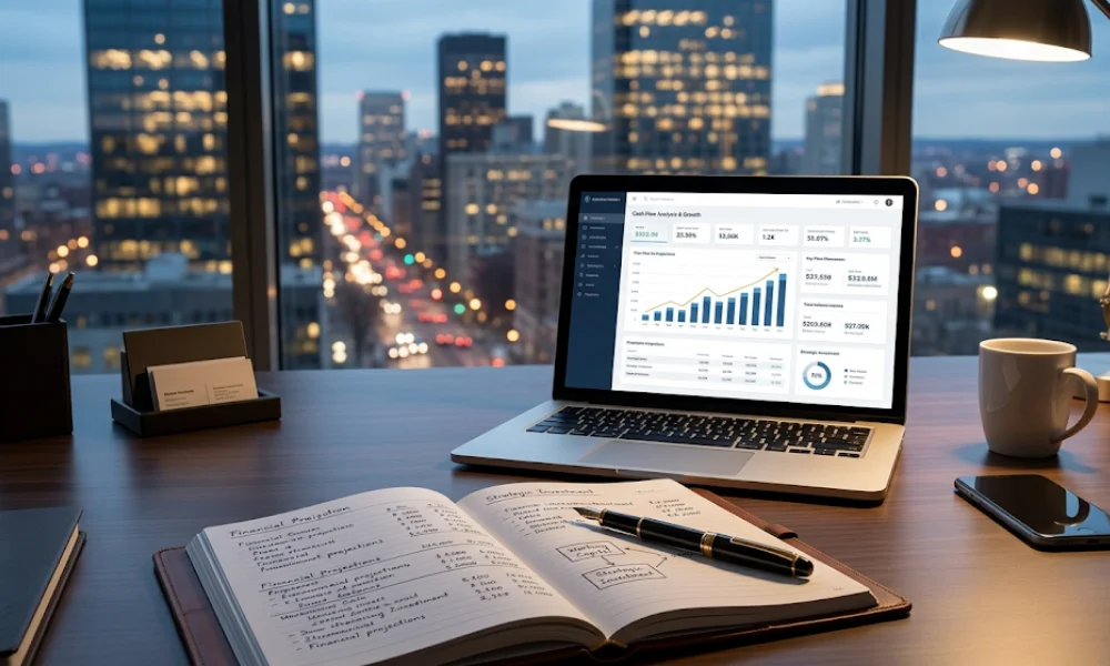 Business owner reviewing cashflow finance and working capital funding options in Australia